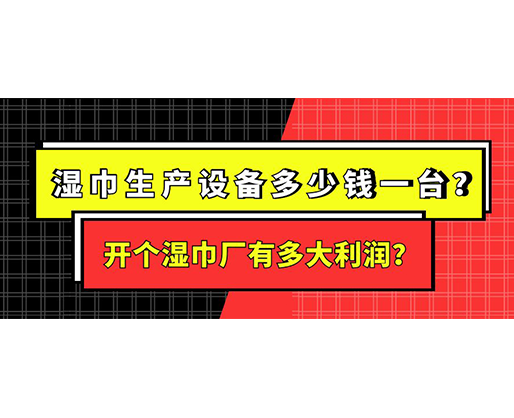 濕巾生產(chǎn)設(shè)備多少錢一臺？開個濕巾廠有多大利潤？