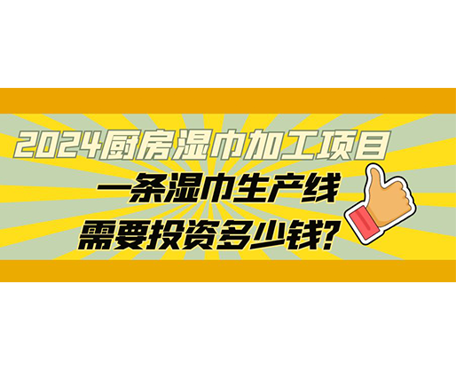 2024廚房濕巾加工項目，一條濕巾生產(chǎn)線需要投資多少錢？