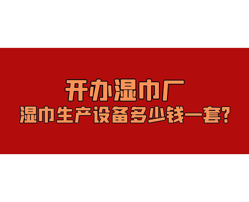 開辦濕巾廠，濕巾生產(chǎn)設(shè)備多少錢一套？